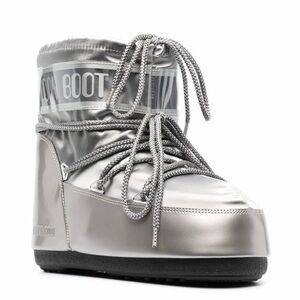 Moon Boot Silver Snow Boot - Metallic Silver